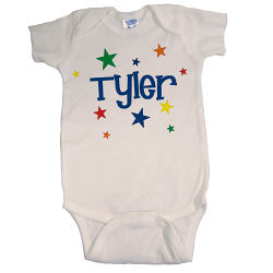 New Baby "A Star is Born" Personalized Infant Onesie